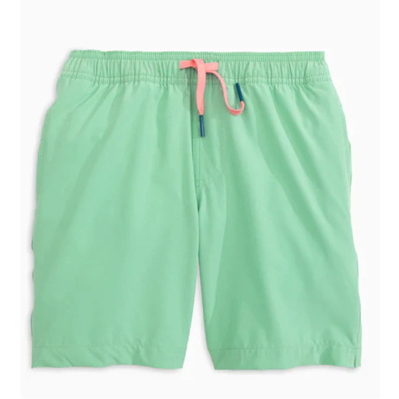 NWT Southern Tide Kids Boys Solid Swim Trunk Isle Of Pines Size XL/16